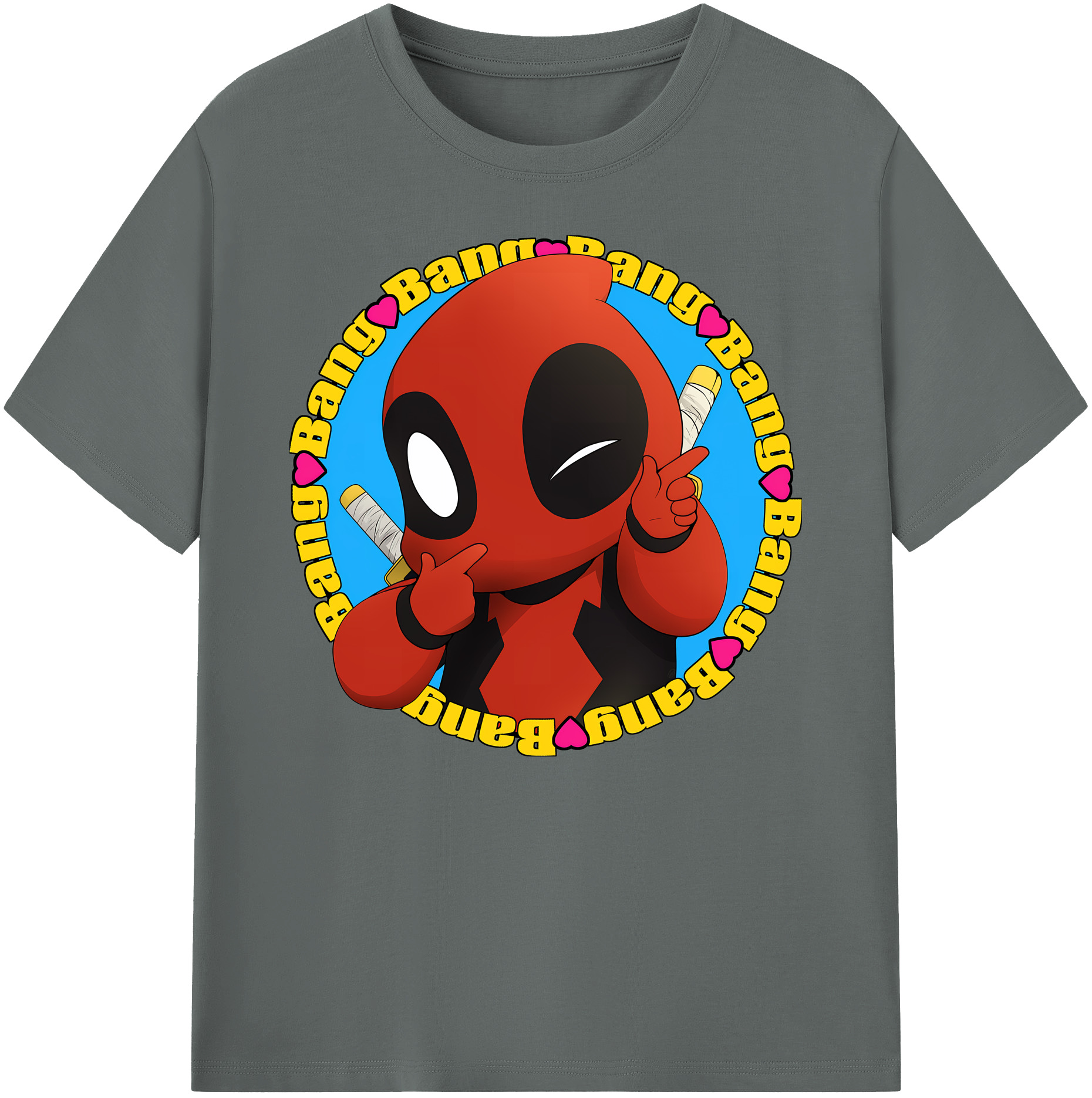 （画像用） Deadpool デッドプール 綿100％ メンズ半袖Tシャツ｜肌触りやわらか＆通気性